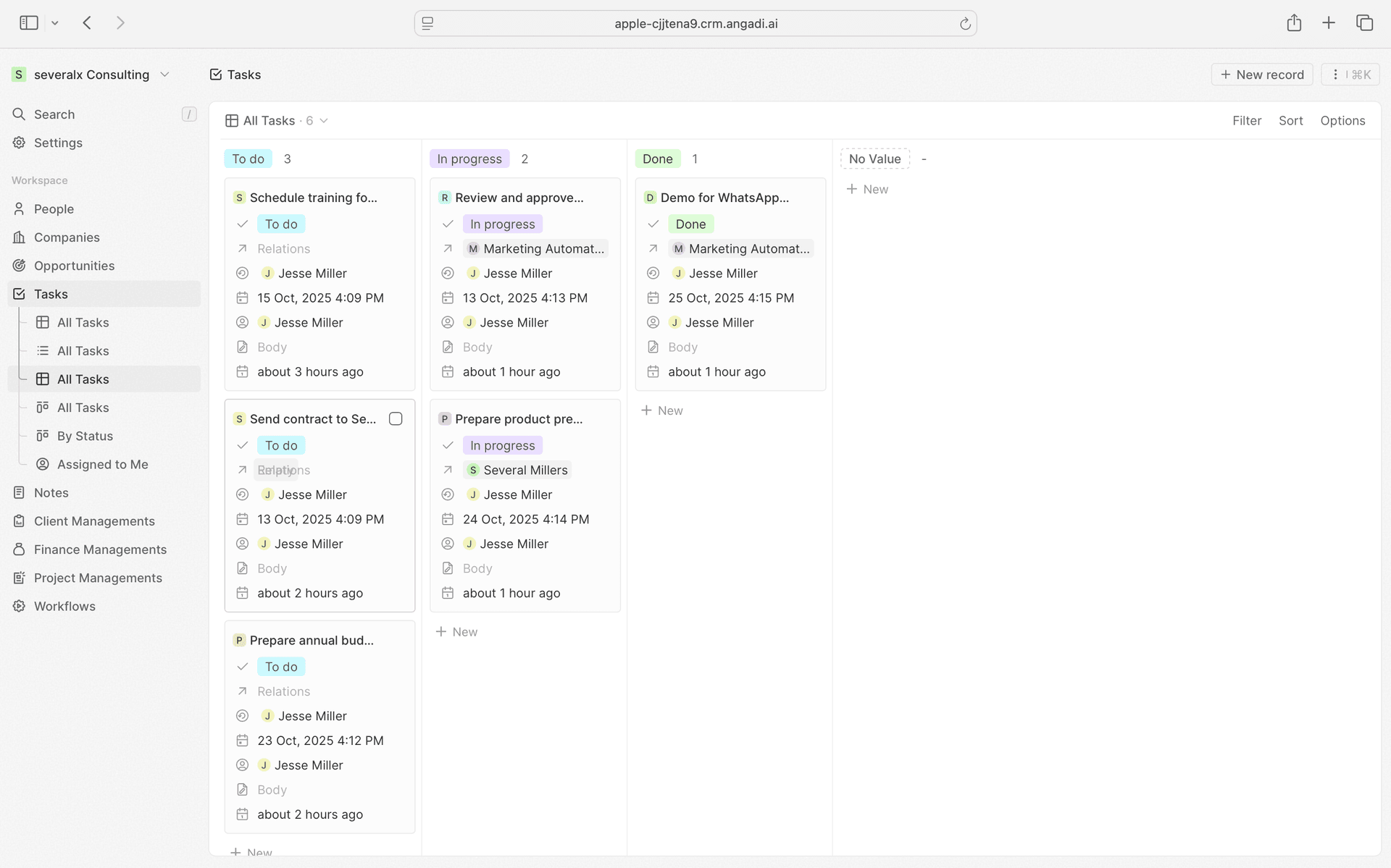 Project Tasks